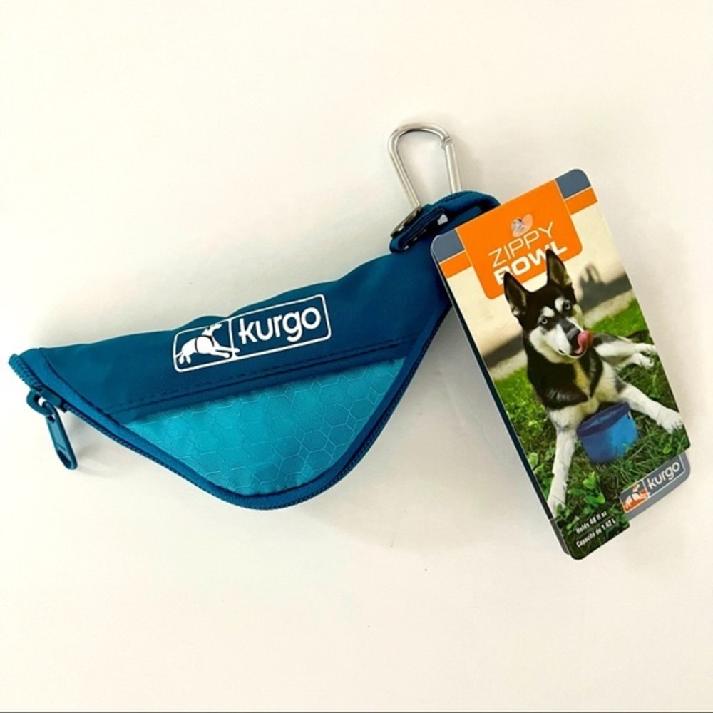 Kurgo Travel Pet Bowl Zippy NEW!!